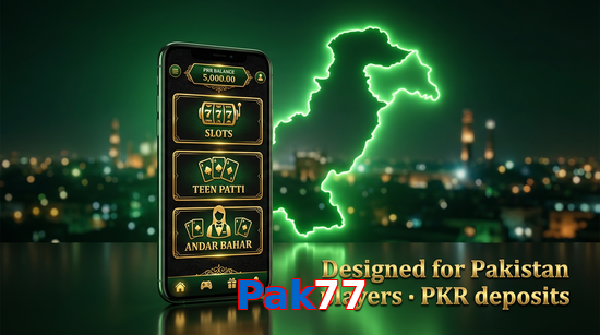 Main screen of Pak77 pk page for PK players
